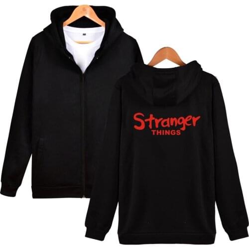 Stranger Things Season 2 print men women zipper Hoodie Sweatshirts tracksuit casual hooded long sleeve zip up hoodies jacket top