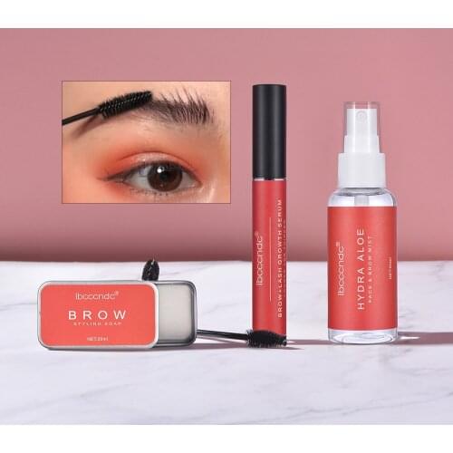 Bag eyebrow styling set Eyebrow styling cream Aloe vera water spray Eyebrow growth liquid Eyelash brush cosmetics