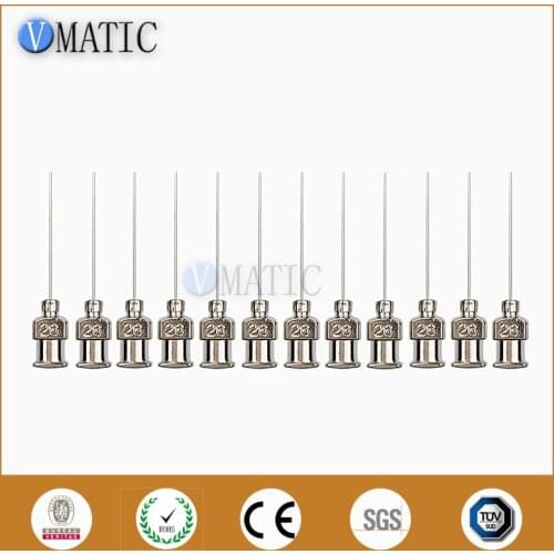 High Quality 12Pcs 1 Inch Tip Length 26G Blunt Stainless Steel Dispensing Needle Tip Syringe Needle Tip 1/2 Inch