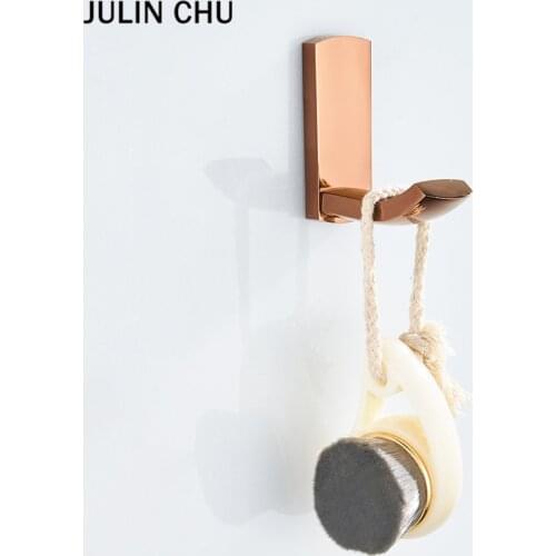 Rose Gold Robe Hook Wall Mounted Bathroom Holder Nickle White Black Clothes Key Hanger Antique Brass Cerative Kithen Hanging