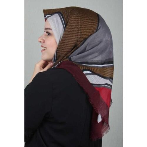 NUR SILK PATTERNED LINEN FLAMLI SCARF-DESEN-17-RENK-05