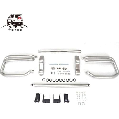 W464 G63 front bumper bull guard bar in silver fit for G class 2019y