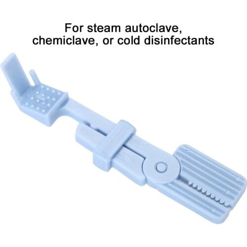Blue Dental Clinic Plastic X-Ray Snap Clamp Film Holder Clip Autoclavable Tool For Steam Autoclave Chemiclave Cold Disinfectants