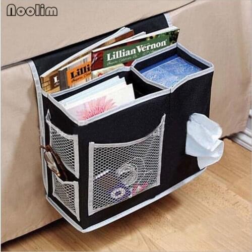 NOOLIM Bed Sofa Hanging Bag Bedside Sundries Pocket Toy Books Magazines Phone Storage For Wardrobe Pouch Travel Organize