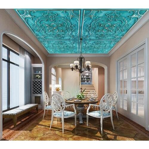 Custom 3d stereoscopic ceiling murals wallpaper For living room bedroom wallpaper waterproof ceiling wall papers home decor