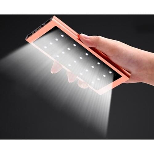 Camping Solar Portable Power Source with LED Light for Camping Charging Treasure Mass Flashlight