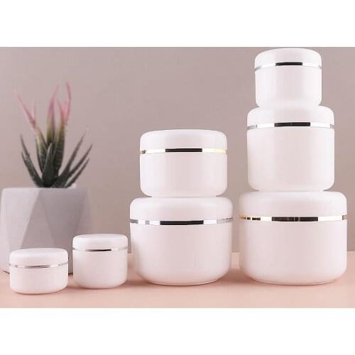 20Pcs 30g 50g 100g 250g Empty Cosmetic Plastic Face Cream Box Lipstick Face Cream Pot Pot Refillable Container Bottle