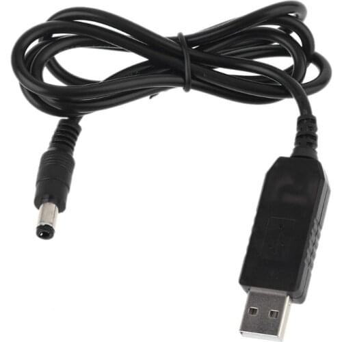 QC 3.0 USB To DC 12V 1.5A 5.5x2.1mm Step Up Cable Power Boost Line For WiFi Router LED Strip and more 12V Devices
