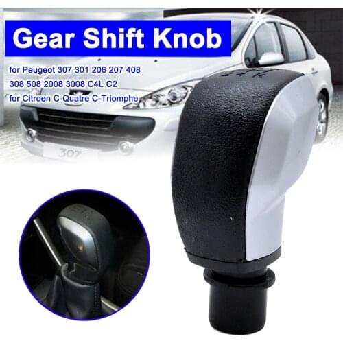 MT 5 Speed Gear Shift Knob for Peugeot 206 207 307 301 408 308 508 2008 3008 C4L C2 for Citroen C-Quatre C-Triomphe Elysee