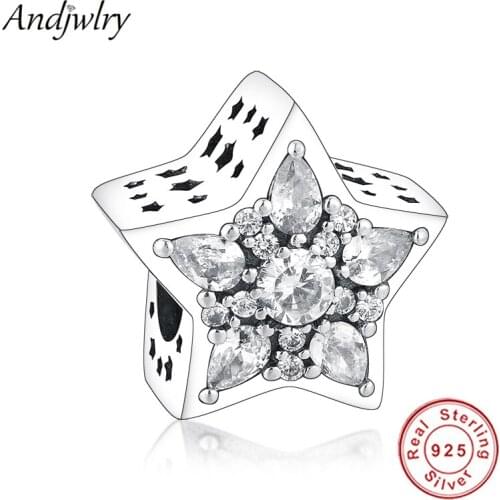 Fit Pandora Charms Bracelet Silver 925 Original Celestial Star Charm Beads Women DIY Jewelry Berloque Christmas Charm
