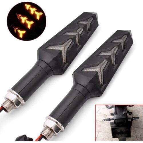 For Suzuki GSR750 GSX S750 R600 R750 SFV SV 650 Motorcycle Signals Lamp Turn Signal Light Sequential Flowing Water LED Light