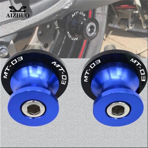 Motorcycle Swingarm Sliders Spools 6MM Stand Screws for YAMAHA MT03 MT-03 MT 03 2006-2016 2007 2008 2009 2010 2011
