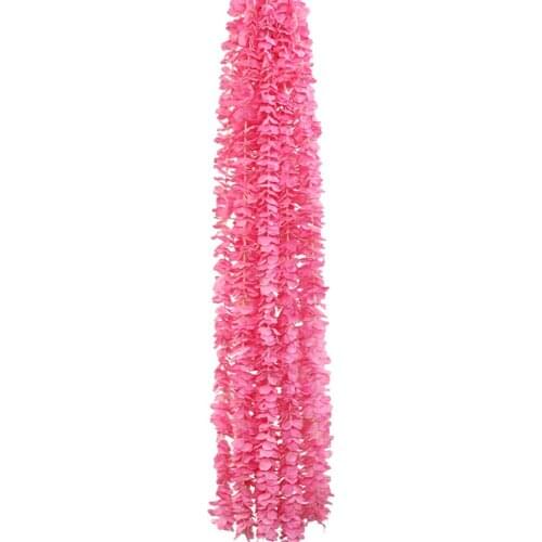 Wedding Party Favor Pink White Hanging Artificial Flowers Rattan Ceremony Decoration Silk Cloth Orchid Petal String 100 Pieces