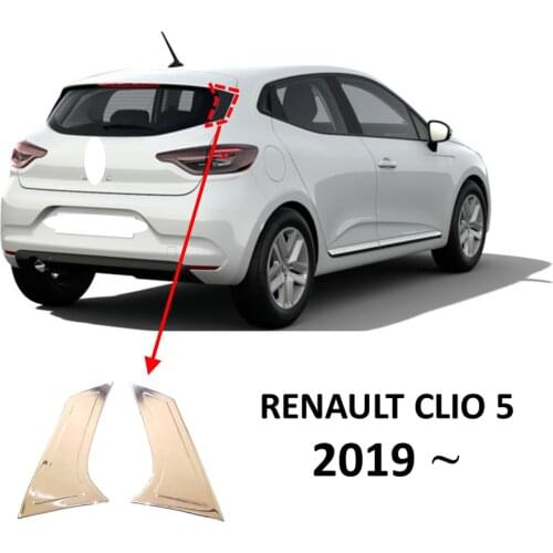 Spoiler Side Garnish Chrome Renault Clio 5 Hb 2 Pieces 2019- , High Quality