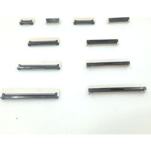 XIANMISI FFC socket Flat Flex Cable Connetor Clamshell Bottom Contact Type 0.5mm Pitch 47Pin 48Pin 49Pin 50Pin 51Pin 52Pin 5Pcs