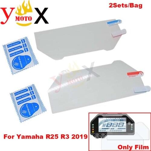 Motorcycle TPU Speedometer Instrument Dashboard Cluster Scratch Panel Screen Protection Film For Yamaha YZF R3 R25 2019