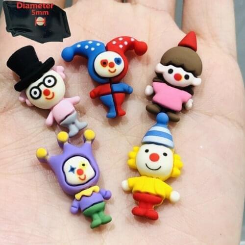 1PCS Resin Cute Cartoon Fridge Magnetic Sticker Kawaii Colourful Clown Boy Refrigerator Magnet DIY Kitchen Decoration Party Gift