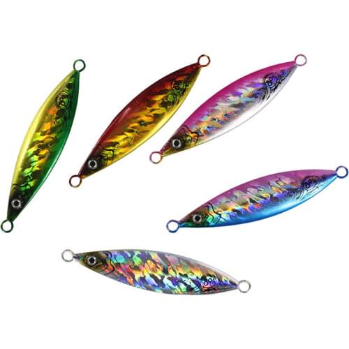 1pcs Fishing Ocean Boat Rock Beach Slow Jig Metal Jigbait 20/40/60/80/100/150g Trolling Spoon Lure Sea Fishing Tackle