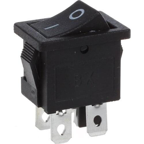 10 Pcs x 4 Pin On-Off 2 Position DPST Boat Rocker Switches 10A/125V 6A/250V AC Drop shipping
