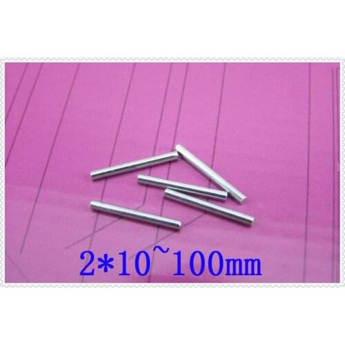 30Pcs 2*10~100mm Car Axle 2mm Iron Drive Shaft Accessories for DIY RC Models