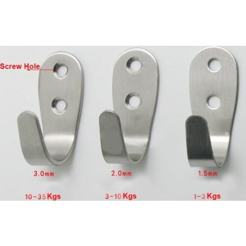 4PCS H52MM Bathroom Shower Room Stall Partition Door Clothes Rack Pegs Public Toilet Clothes hanging hooks Wall Clothes Hanger
