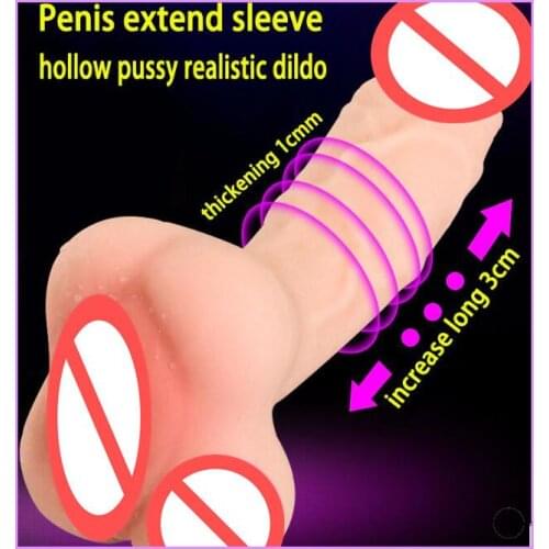 Huge Dildo Realistic Vagina Penis Enlarger Sleeve Pussy Fake Ass Men Masturbator Women Real Dildo for Couples gay Sex Toys