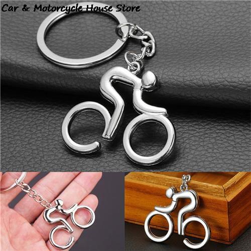 1Pcs Auto Bike Shaped Bicycle Keychain Metal Key Chain For Men Key Ring Gifts