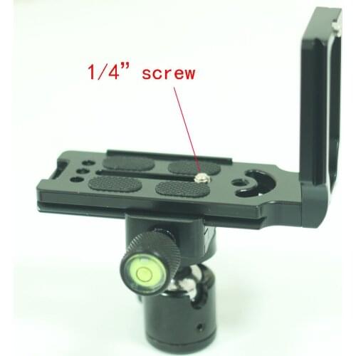 Quick Release L Plate Bracket with ball head clamp kit for Camera DSLR tripod