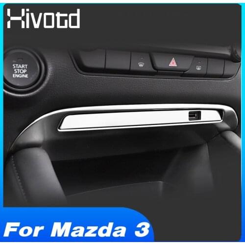 Interior Parts Center Console USB Decoration Trims Car Style Sticker For Mazda 3 Accessories 2021-2019 Auto Modification