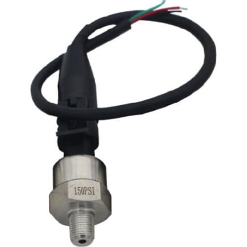 150PSI Water Pressure Transducer Sensor Gauge 1/8" NPT Thread Transmitter for Oil Fuel Air Optional Output 0.5-4.5V 16FA