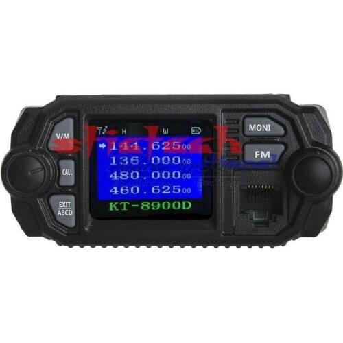 By dhl or ems 5pcs KT-8900D 25W Vehicle Mounted Two Way Radio Upgrade KT-8900 Mini Mobile Radio with Quad Band Large LCD