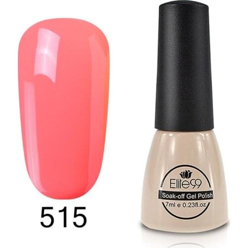 Elite99 7ml Nail Art Hybrid Varnishes Pure Color UV Gel Nail Polish Gold Glitter Gel Polish For Manicure Semi Permanent Lacquer