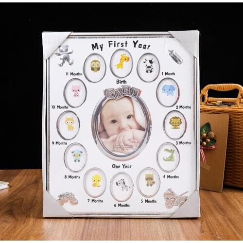 First-year Photo Frame Child Growth Record Creative Commemorative Photo Frame 12 Months My First Year Home Decoration Ornaments