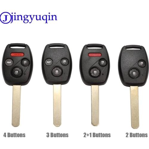 Jingyuqin With Buttons for Honda Accord Element CR-V HR-V Fit City Jazz Odyssey Shuttle Civic Car Keyless Control Fobik