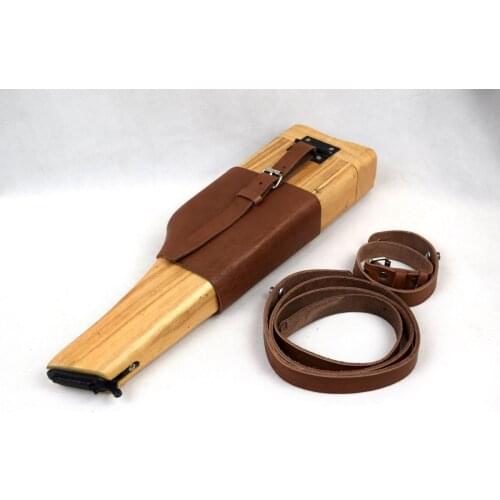 Collectable Replica WWI WWII German Mauser Broomhandle Leather Holster And Stock