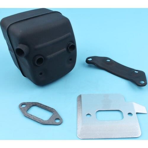 Muffler Exhaust Bracket Gasket Cooling Plate Kit For Husqvarna 365 362 371 372 372XP 385 390 Chainsaw Parts