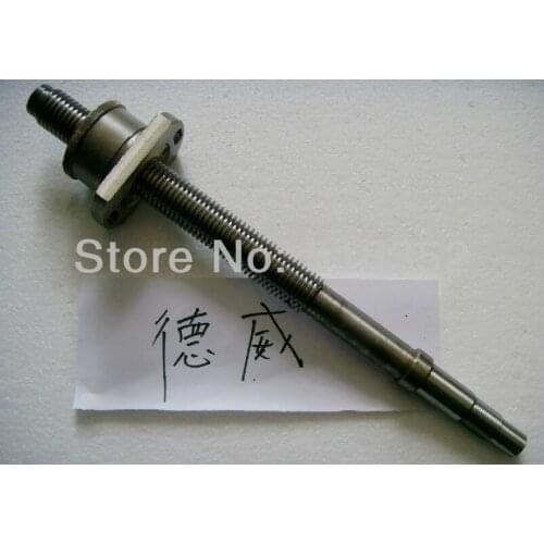 L390mm Screw Rod with Feed Screw Nut M24x 3mm Tooth Pitch Used for Dewei and Other Wire EDM Machines, EDM Spare Parts
