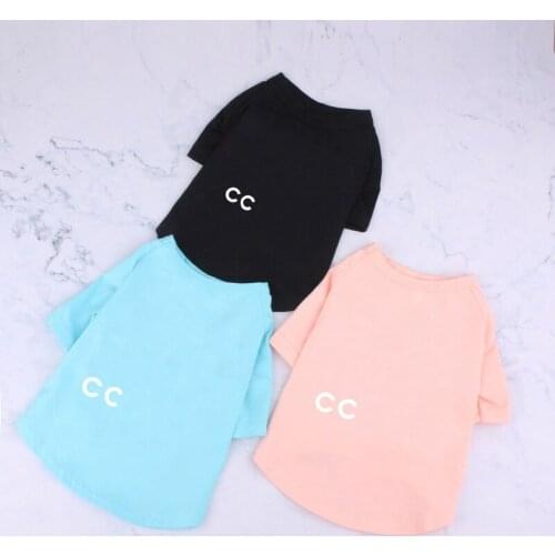 Summer Cotton Dog Tshirt for Small Dogs Letter French Bulldog Clothes Fashion Chihuahua Vest Ropa Perro Costumes A114