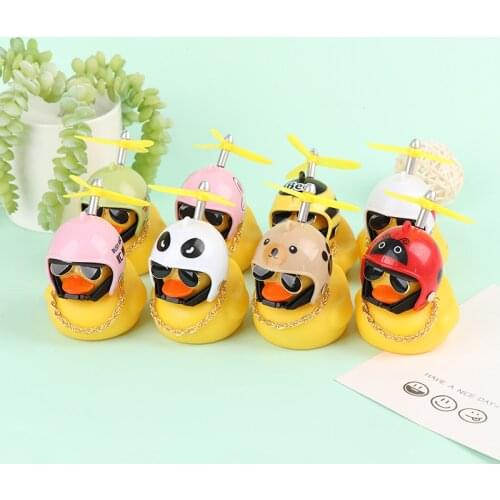 1 PC Lovely Small Yellow Duck Car Goods Gift Wind-breaking Wave-breaking Duck For Car Ornaments Auto Interior Decoration
