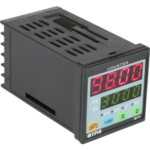 Multi-functional Intelligent 90-260V AC/DC Preset 4 Digital Counter Length Counter Length Meter Relay Output PNP NPN
