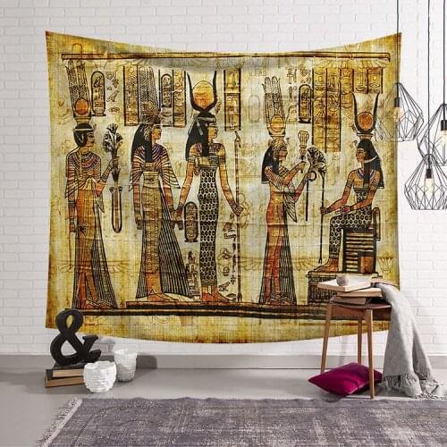 Tapestry Wall Hanging Decor Ancient Egypt Printed Carpet Home Decor Hanging Living Printing Wall Tapestry Customize Dropshipping