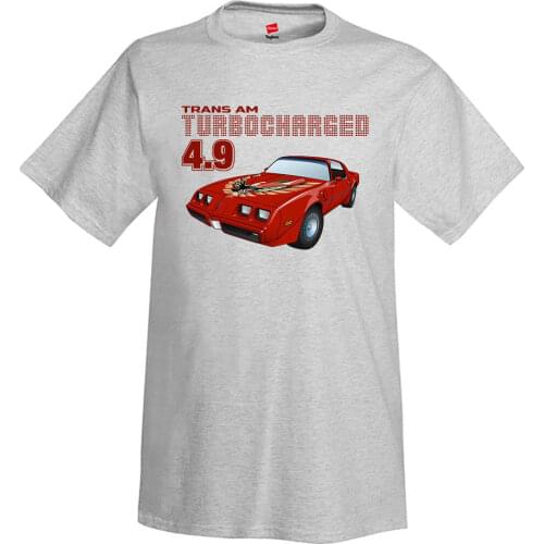 Hip Hop Novelty T Shirts MenS Brand Clothing Pontiac Trans Am Turbo 4.9 (Red) Auto Car T-Shirt Tee Shirt