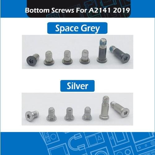 New Laptop A2141 Bottom Case Screws For Macbook Pro Retina 16" A2141 Lower Cover Screw Set Replacement 2019 MVVL2 MVVM2