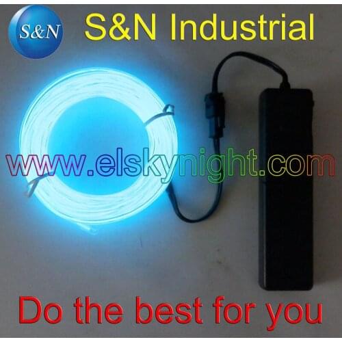 3M ice blue Flexible Diameter 2.3MM EL Wire 2AAA music activated inverter for holiday decoration creative usage free shipping