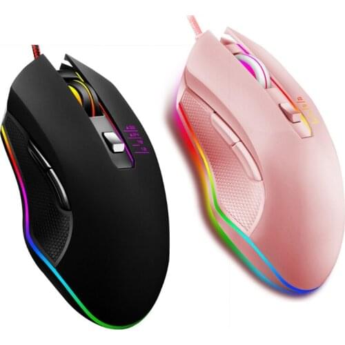 Wired Gaming Mouse, 7 Programmable Buttons, Ergonomic RGB Gaming Mouse with 16.8