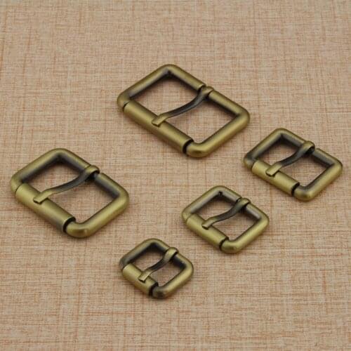 New 2pcs Solid Brass Leathercraft Belt Bag Buckles High Quality Diy