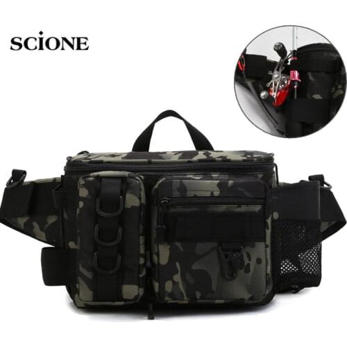 Fishing Lure Waist Bag Backpack Camping Box Accessories Chest Sling Travel Outdoor Men Bag Military Tactical Army Bags XA279A