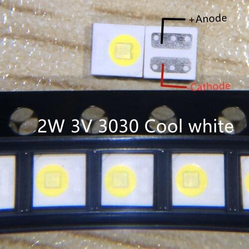 500PCS For FUNAI LED LCD Backlight TV Application EVERLIGHT LED Backlight Flip-Chip 2W 3V 3030 Cool white LCD Backlight for TV