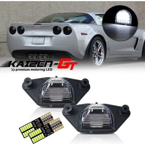 Car LED License Plate Lights For Buick Skyhawk, For Chevrolet Beretta Corvette Impala Monte Carlo Lumina SSR S10, For GMC S15