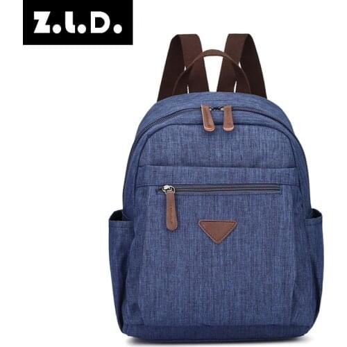 Z.L.D. new ladies waterproof canvas backpack youth student bag mens short-distance travel backpack sports backpack Mochila